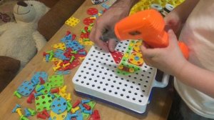 ПАРУСНИК. Детский конструктор-мозаика Creative magic. Детский шуруповёрт.