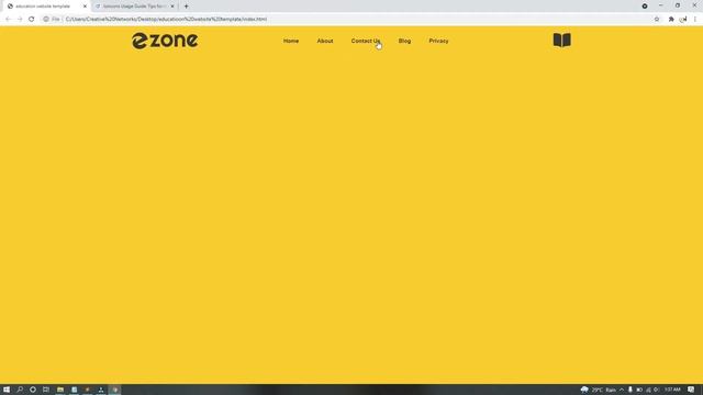Education website template with the help of html and css - with source code || HTML AND CSS