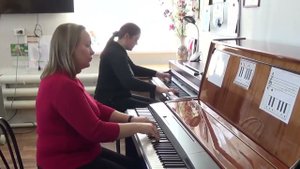 Вальс. Свиридов " МЕТЕЛЬ" За фортепиано Александра Грибанова и Елена Кипина. (Видео Ольги Кирченко)