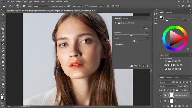 Complete skin retouching photoshop action free | full tutorial | crepixart