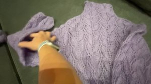 Кофта из итальянского кид мохера на шелке. Готовая работа