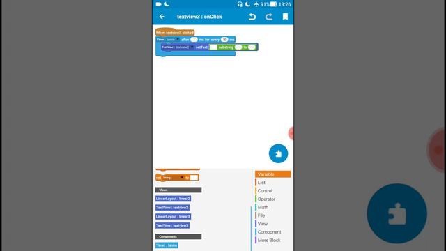 Анимация бегущего текста в Sketchware смотреть онлайн