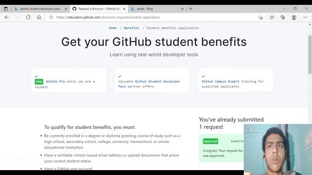 Explained the whole process of filling the Application of Github Student Developer Pack | TBM