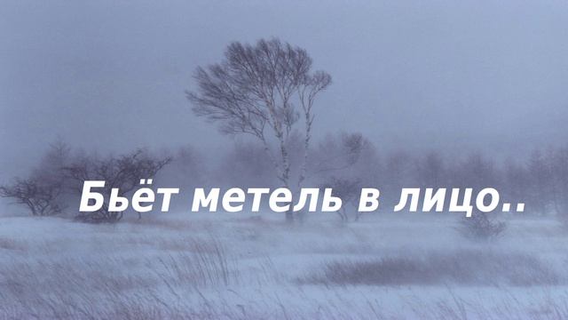 Бьёт метель в лицо..