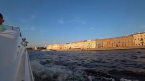 Прогулка на катере по Неве. Санкт-Петербург.