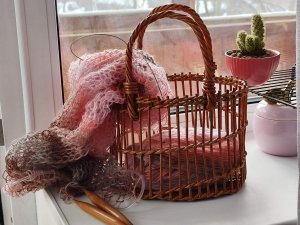 МК. Ажурная Декоративная корзина из бумажной лозы. #269