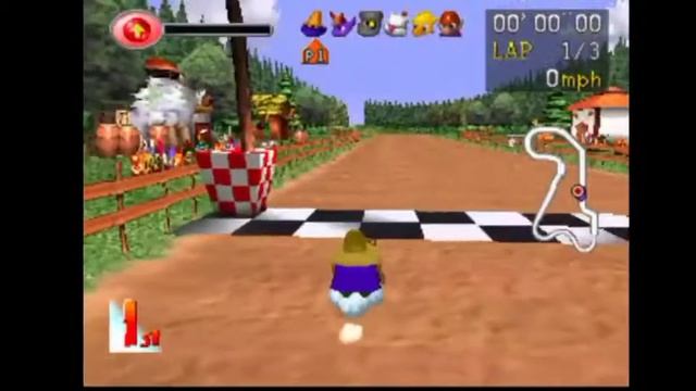 PS1 CHOCOBO RACING GAME PLAY