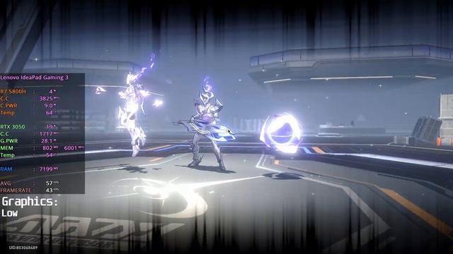 Honkai: Star Rail | IdeaPad Gaming 3 | RYZEN 7 5800H | RTX 3050 | 16GB RAM | 1080p All Settings | смотреть онлайн