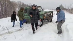 УАЗ на колесах от Соболя 18 января 2024 г.