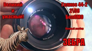 Полосатый ГЕЛИОС 44-2 2\58 БелОМО. Самый ПОПУЛЯРНЫЙ ОБЪЕКТИВ СССР. РАЗБОРКА, СМАЗКА, и СБОРКА.