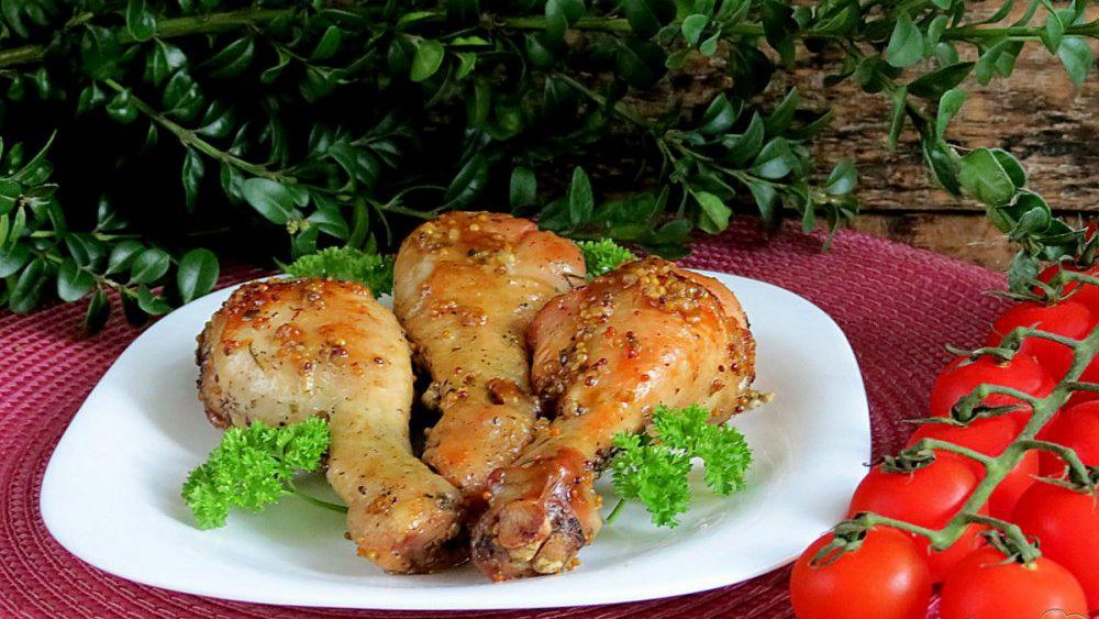 Сочные куриные ножки, запечённые в потрясающем остром кисло-сладком маринаде