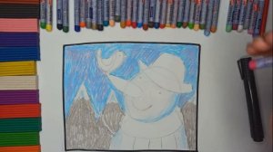 Рисуем снеговика и снегиря ⛄?