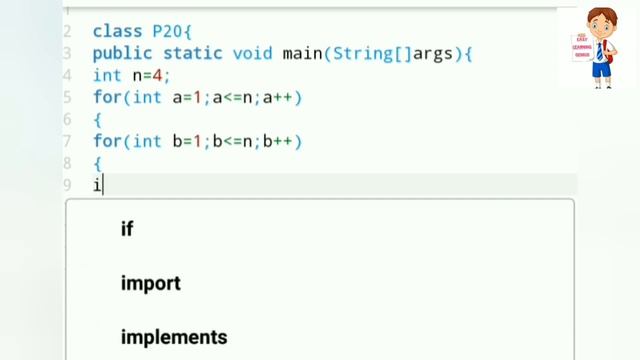 Java pattern program part 47 Easy Learning Genius