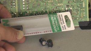 Panasonic DMR-E85H DVR repair, failed C1260 and C1261 capacitors