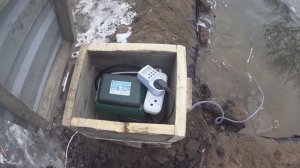 Показываю как провели электричество к пруду