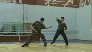 Фехтование на шашках - учебный бой