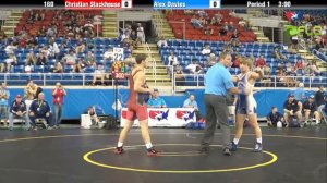 Junior 160 - Christian Stackhouse (New Jersey) vs. Alex Davies (South Dakota)