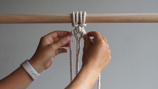 DIY Macrame Tutorial: Circle Pattern (The Easy Way to Tie my Small Diamond Pattern) смотреть онлайн