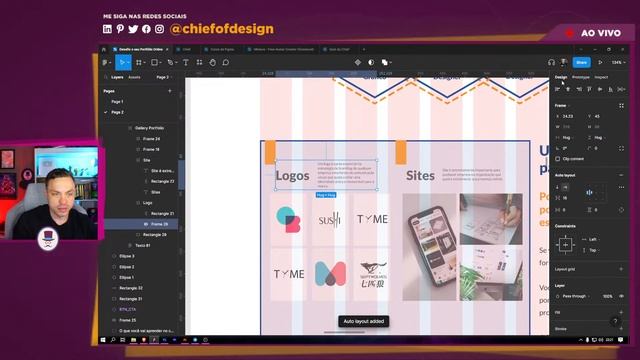 Criando Landing Page no Figma - Design na prática | Trabalhando ao vivo смотреть онлайн