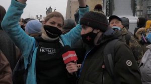 Побоище на Пушкинской. Protests in Russia 23.01.2021