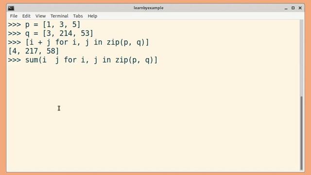 Python tip 30: zip() function
