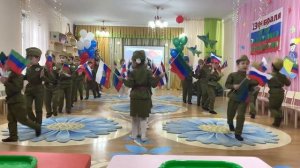 Вход на 23 февраля , старшая группа Тематический праздник