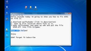 fix Fifa 12 E0001