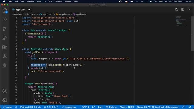 Dart & Flutter News Feed App for Beginners | HTTP Requests & JSON - Part 4 смотреть онлайн