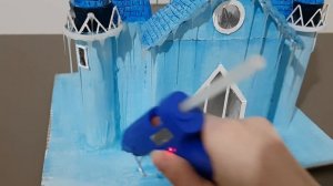 Замок Снежной Королевы из картона своими руками / DIY