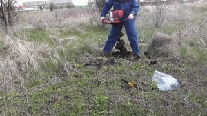 Бензобур ADA GroundDrill-5 (бурим твёрдую землю)