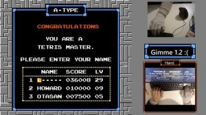 NES Tetris - Keyboard Flyhec/Rolling Demo