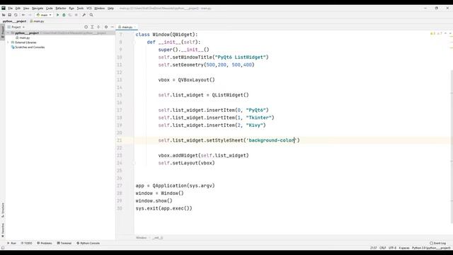 Create Computer Application - Python PyQT6 QListWidget Lesson 10 смотреть онлайн