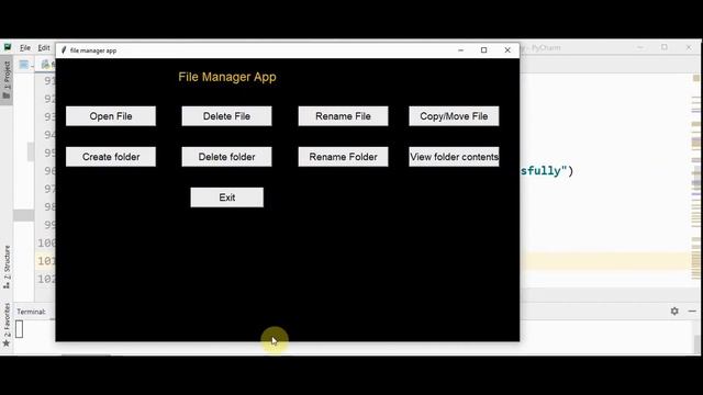 Python file manager app
