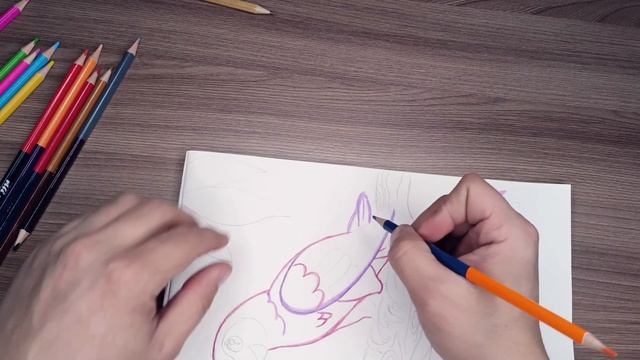 Как нарисовать Попугай. Лёгкий рисунок для начинающих. смотреть онлайн