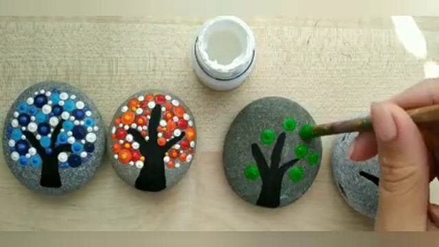 Рисую на камне /точечная роспись
