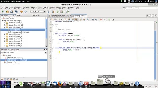 Java Tutorial Indonesia chapter 11 penanganan erorr 1 смотреть онлайн