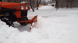 RUBARZ Уборка снега минитрактором Уралец