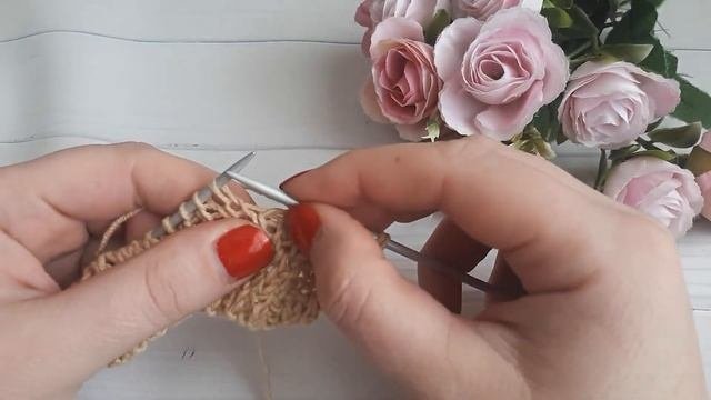 Потрясающий ажурный узор спицами #21