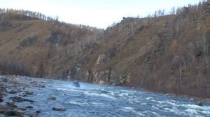 СВП СТРЕЛЕЦ, подъем вверх по парогам