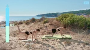 BALLET WORKOUT on the BEACH - Episode #2 - 15 MIN LEG, no Equipment!