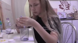 Слайм из геля с блёстками