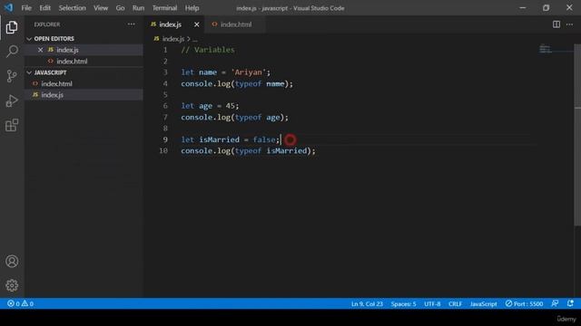 Primitive Data types in JS | Variables and Data Types | HackVenom