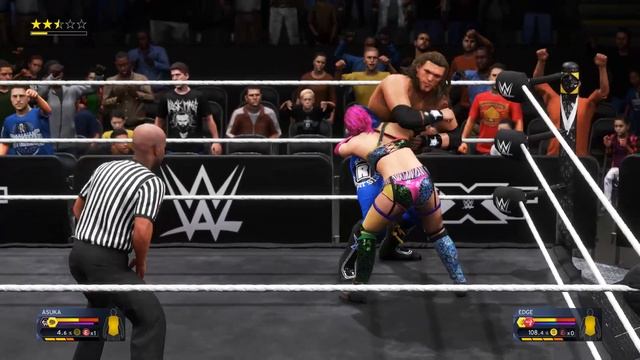 WWE 2K20: Asuka vs Edge 2, Intergender Wrestling смотреть онлайн