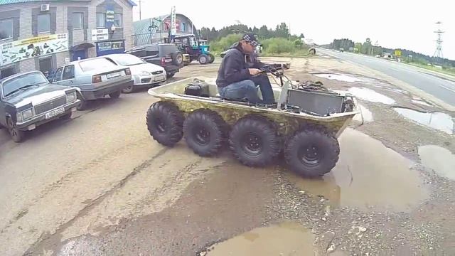 BONAI 8x8 снегоболотоход вездеход-амфибия для охоты и рыбалки