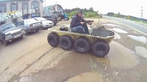 BONAI 8x8 снегоболотоход вездеход-амфибия для охоты и рыбалки
