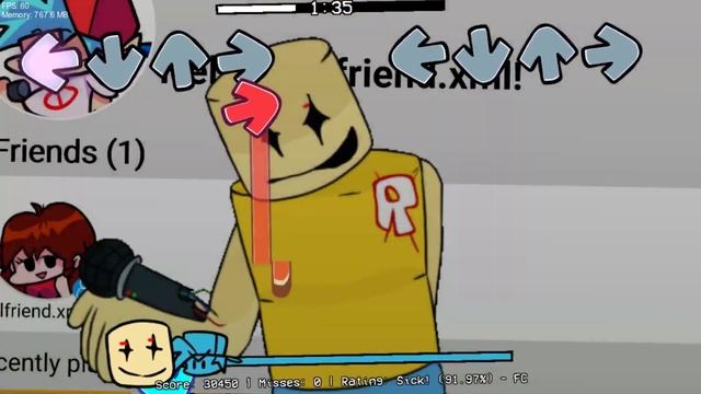 Friday Night Funkin' VS John Doe - The Roblox Hacker (FNF Mod) смотреть онлайн