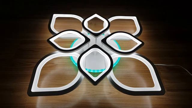 Светодиодная люстра 8069/4+4 WHT смотреть онлайн