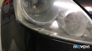 Полировка и оклейка фар Nissan Nout