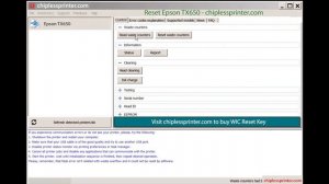 Reset Epson TX650 Wicreset Key