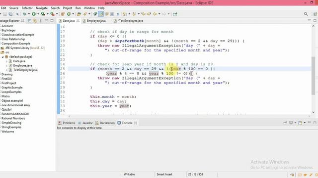 OOP in Java - Composition Relationship Example смотреть онлайн